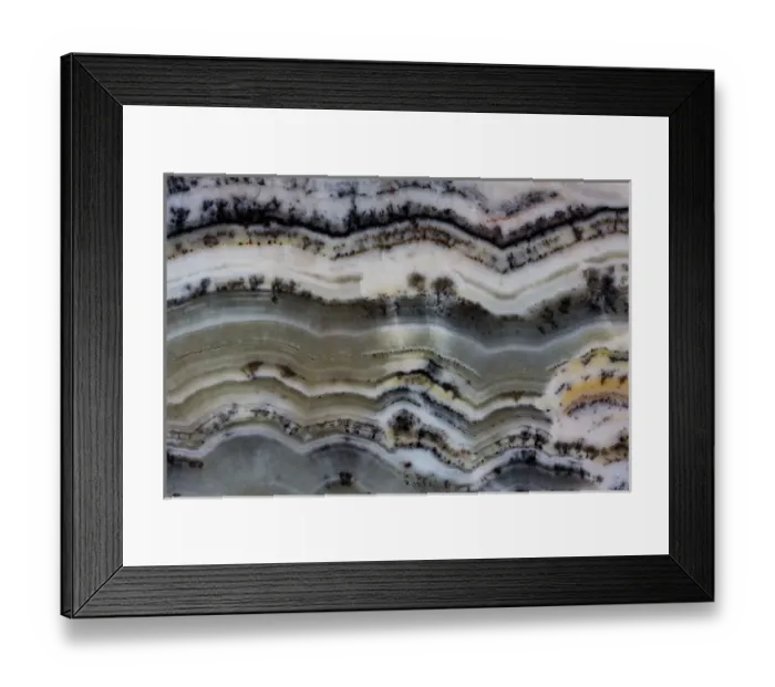 Framed Print : Silver Lace Onyx Framed Print : Silver Lace Onyx