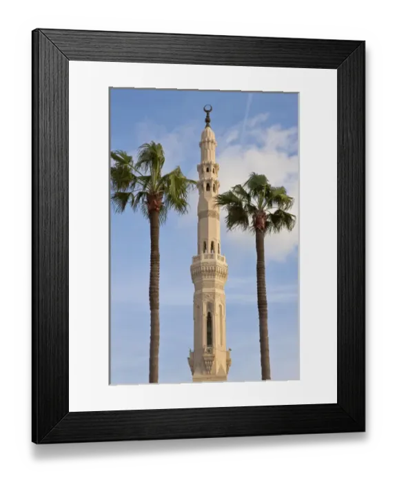 Framed Print : Minaret of mosque, Alexandria, Egypt Framed Print : Minaret of mosque, Alexandria, Egypt