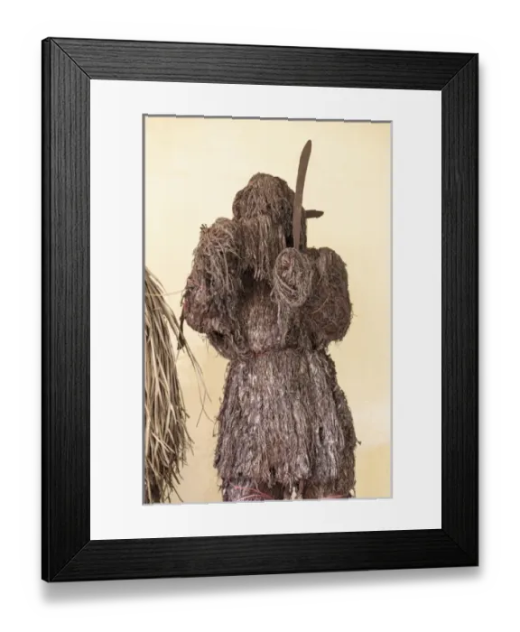 Framed Print : West Africa, The Gambia, Banjul. An effegy made of fiber bound with twine Framed Print : West Africa, The Gambia, Banjul. An effegy made of fiber bound with twine