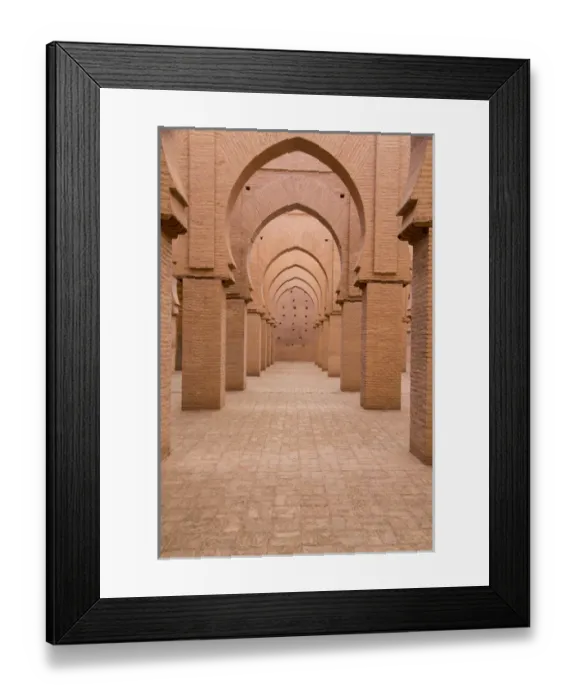 Framed Print : North Africa, Morocco, Marrakech, Tinmal. The Great Mosque of Tinmal was constructed