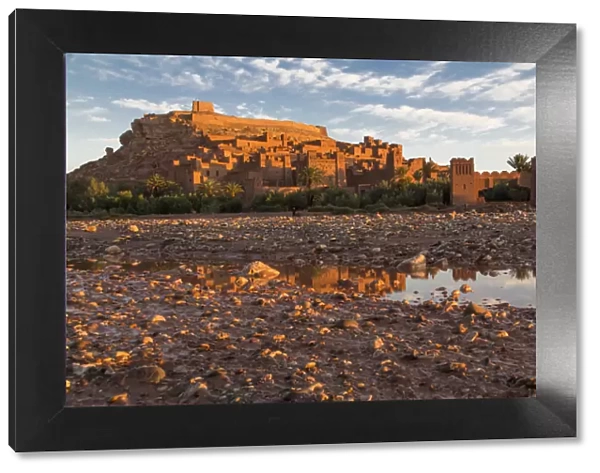 Africa, North Africa, Morocco, Souss-Massa-Draa, Ait Benhaddou. Relected inwater