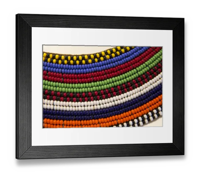 Framed Print : Africa, Kenya. Msai Tribal Beads Framed Print : Africa, Kenya. Msai Tribal Beads