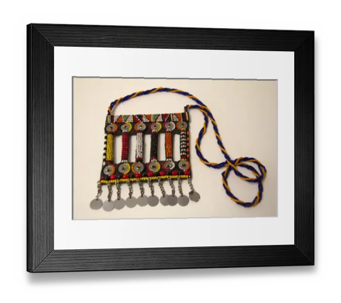 Framed Print : Africa, Kenya. Msai tribal beadwork