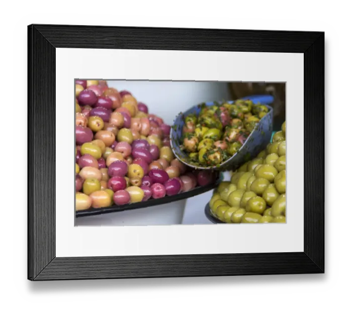 Framed Print : Africa, Morocco, Marrakech. Olives of Marrakech Souks Framed Print : Africa, Morocco, Marrakech. Olives of Marrakech Souks