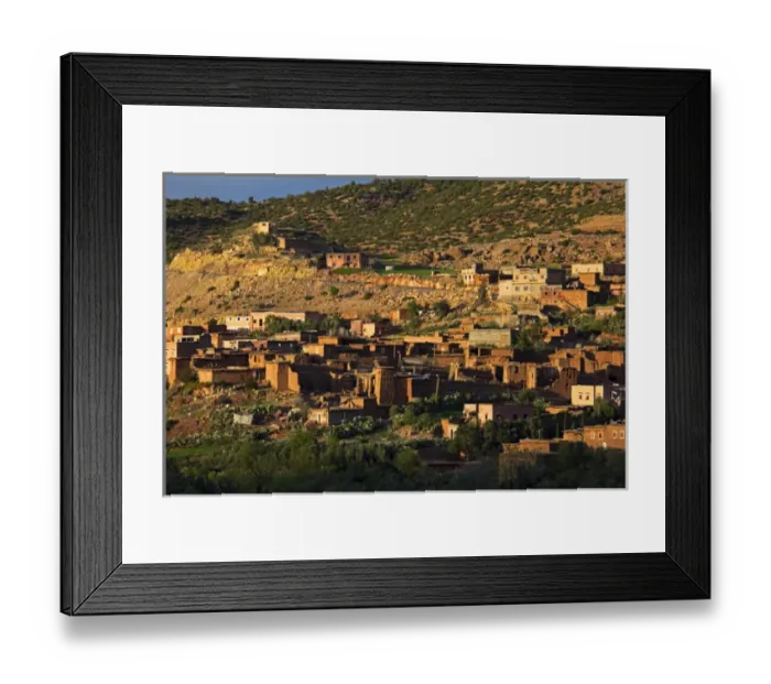 Framed Print : Africa, Morocco, Tansghart. Village of Tansghart in the Atlas Mountains Framed Print : Africa, Morocco, Tansghart. Village of Tansghart in the Atlas Mountains