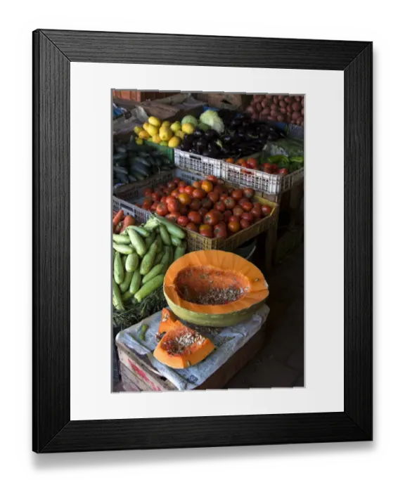 Framed Print : North Africa, Morocco, Fes. Vegetables of Fes souk Framed Print : North Africa, Morocco, Fes. Vegetables of Fes souk