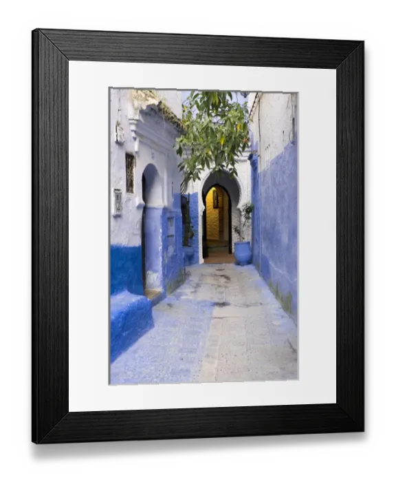 Framed Print : Africa, North Africa, Morocco, Chefchaouen or Chaouen is the chief town of the province Framed Print : Africa, North Africa, Morocco, Chefchaouen or Chaouen is the chief town of the province