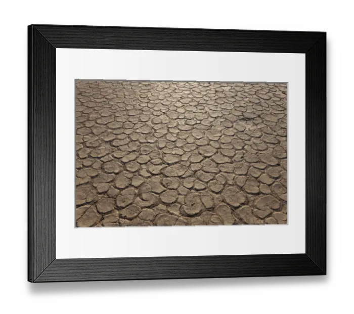 Framed Print : Dried clay pan, Dead Vlei, Namib Desert, Namibia