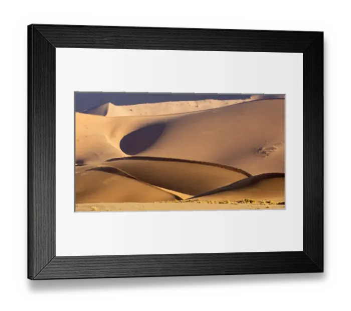Framed Print : Africa, Namibia, Namib-Naukluft Park. Abstract of side-lit sand dunes. Credit as Framed Print : Africa, Namibia, Namib-Naukluft Park. Abstract of side-lit sand dunes. Credit as