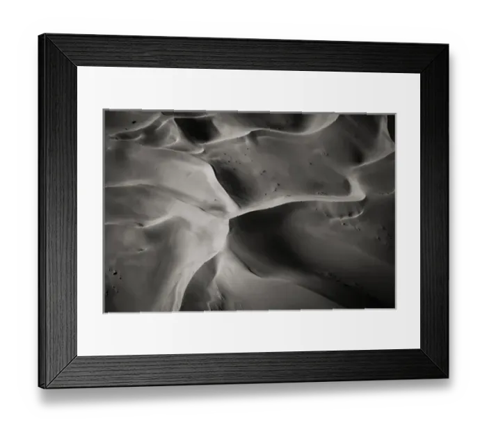 Framed Print : Africa, Namibia, Namib-Naukluft National Park. Aerial view of sand dunes. Credit as