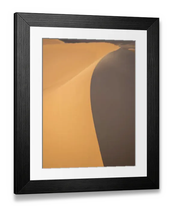 Framed Print : Sand dune at desert in Erg Chebbi, Morocco