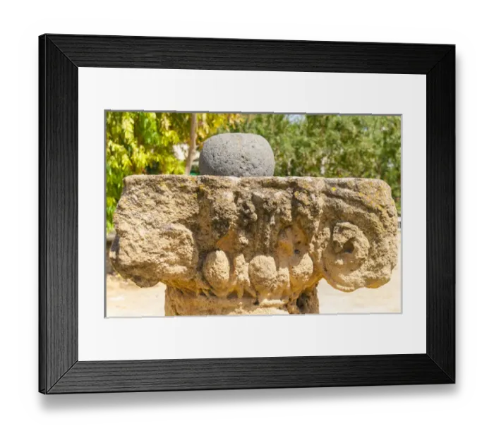 Framed Print : Ionic Capital, Utica Punic and Roman archaeological site, 1101 a. C. Tunisia, North Africa Framed Print : Ionic Capital, Utica Punic and Roman archaeological site, 1101 a. C. Tunisia, North Africa