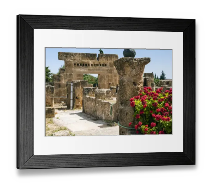 Framed Print : Waterfall House, Utica Punic and Roman archaeological site, 1101 a. C. Tunisia