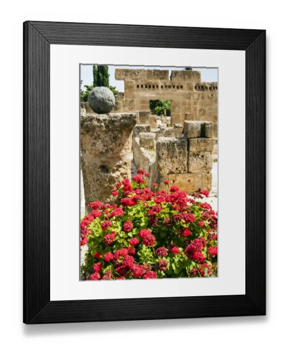 Framed Print : Waterfall House, Utica Punic and Roman archaeological site, Tunisia, North Africa