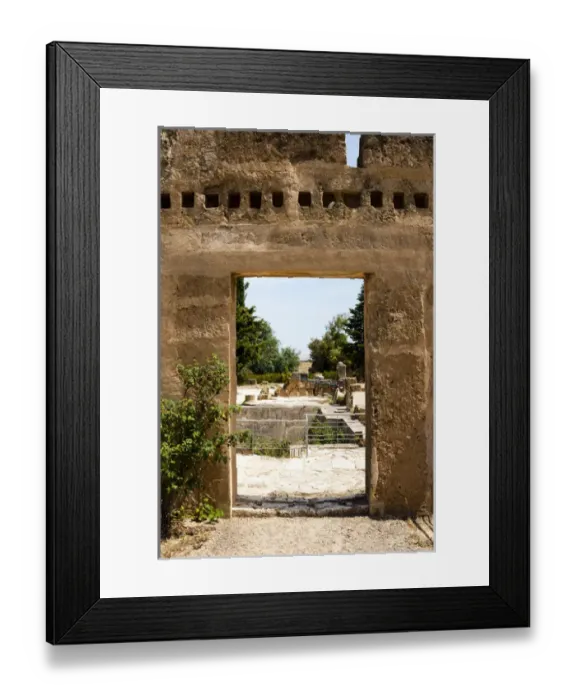 Framed Print : House Insula 2, Utica Punic and Roman archaeological site, Tunisia, North Africa, Africa