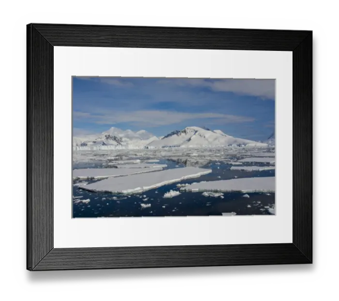 Framed Print : Antarctica. Antarctic Peninsula. South of the Antarctic Circle. near Adelaide Island