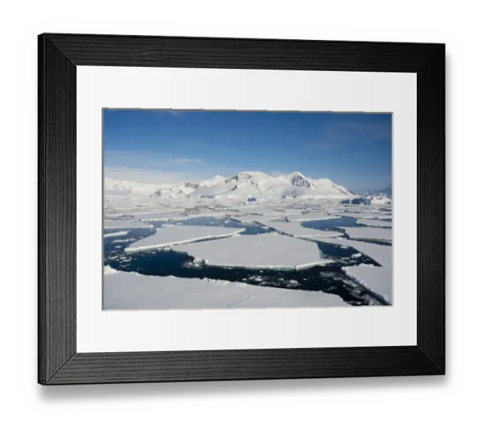 Framed Print : Antarctica. Antarctic Peninsula. South of the Antarctic Circle. near Adelaide Island