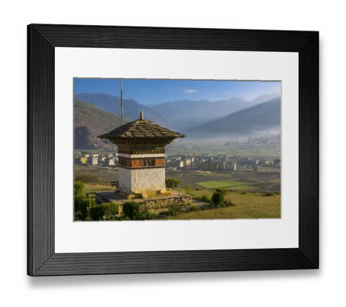 Framed Print : Buddhist stupha, Paro, Bhutan Framed Print : Buddhist stupha, Paro, Bhutan