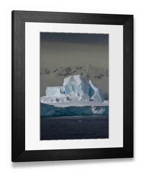 Framed Print : Southern Ocean, South Shetland Islands, Antarctica. Image of a blue Iceberg