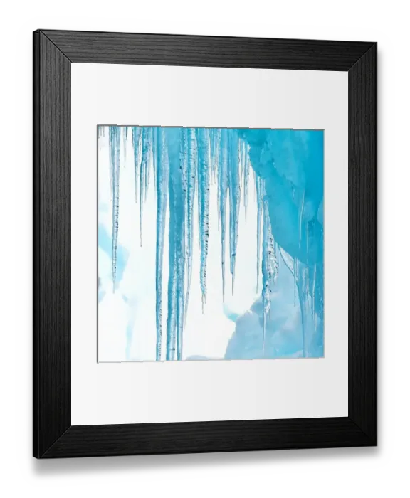 Framed Print : Antarctica. Close up of an iceberg with icicles Framed Print : Antarctica. Close up of an iceberg with icicles