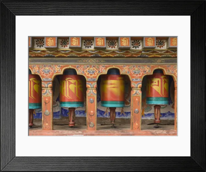 Framed Print : Bhutan, Paro. Spinning prayer wheel at the Rinpung Dzong Framed Print : Bhutan, Paro. Spinning prayer wheel at the Rinpung Dzong
