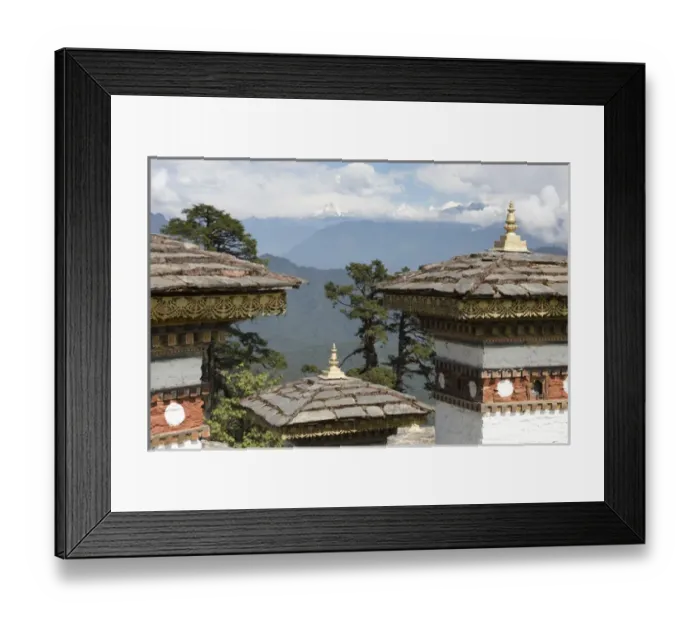 Framed Print : Asia, Bhutan. Druk Wangyal Chortens at Dorcha La Pass Framed Print : Asia, Bhutan. Druk Wangyal Chortens at Dorcha La Pass