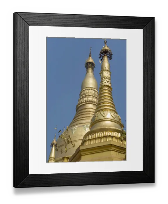Framed Print : Myanmar (Burma), Yangon (Rangoon). Shwedagon Pagoda, the holiest Buddhist shrine in Myanmar