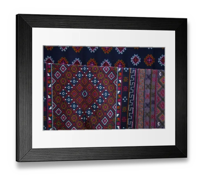 Framed Print : Asia, Bhutan, Bumthang. Textiles of Bhutan Framed Print : Asia, Bhutan, Bumthang. Textiles of Bhutan