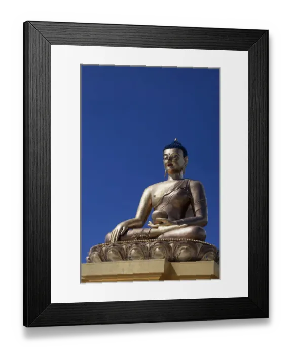 Framed Print : Asia, Bhutan, Thimpu. Buddha Dordenma overlooking Thimpu Framed Print : Asia, Bhutan, Thimpu. Buddha Dordenma overlooking Thimpu