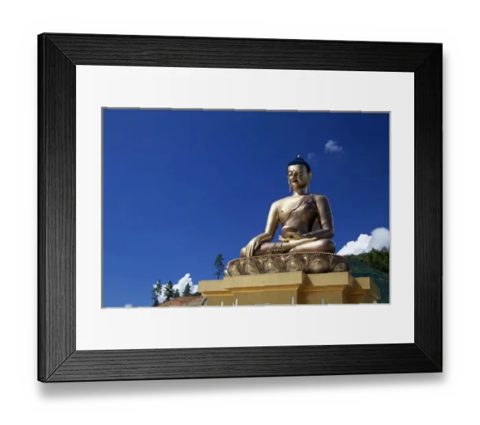 Framed Print : Asia, Bhutan, Thimpu. Buddha Dordenma overlooking Thimpu Framed Print : Asia, Bhutan, Thimpu. Buddha Dordenma overlooking Thimpu