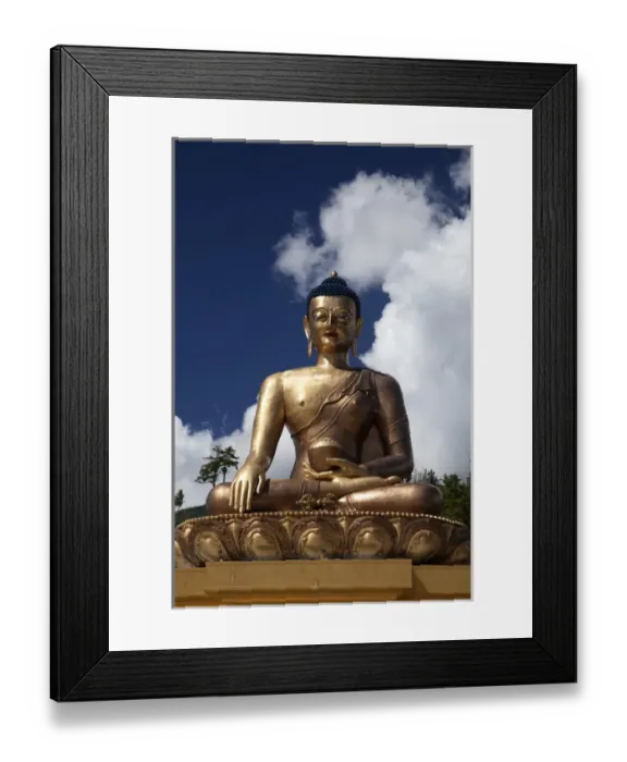 Framed Print : Asia, Bhutan, Thimpu. Buddha Dordenma overlooking Thimpu Framed Print : Asia, Bhutan, Thimpu. Buddha Dordenma overlooking Thimpu