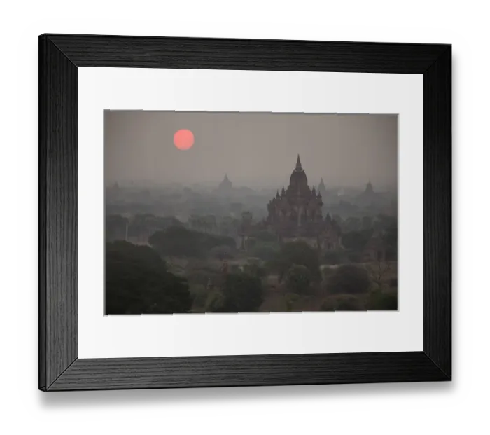 Framed Print : Myanmar, Bagan. Sunrise on Buddhist temples Framed Print : Myanmar, Bagan. Sunrise on Buddhist temples