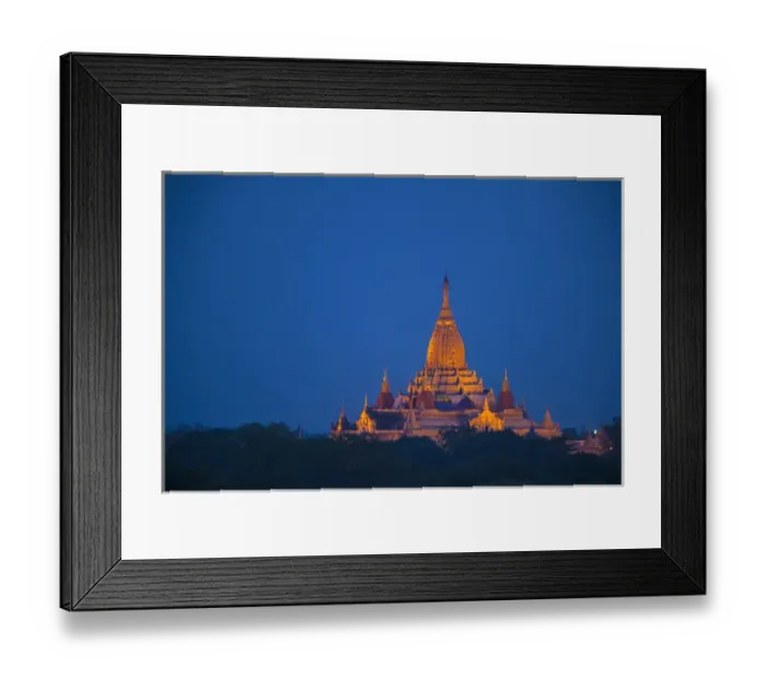 Framed Print : Myanmar, Bagan. Twilight on Ananda Temple Framed Print : Myanmar, Bagan. Twilight on Ananda Temple