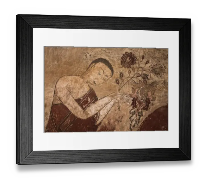 Framed Print : Myanmar, Bagan. Ancient artwork in a Buddhist temple Framed Print : Myanmar, Bagan. Ancient artwork in a Buddhist temple