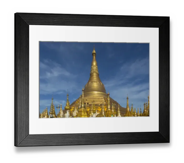 Framed Print : Myanmar, Yangon. Golden stupa and temples of Shwedagon Pagoda Framed Print : Myanmar, Yangon. Golden stupa and temples of Shwedagon Pagoda