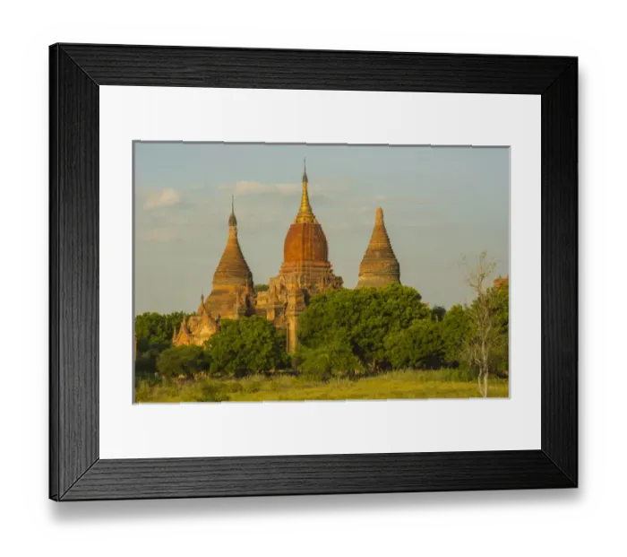 Framed Print : Myanmar. Bagan. Red brick temple glows in the late afternoon light Framed Print : Myanmar. Bagan. Red brick temple glows in the late afternoon light