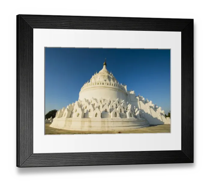 Framed Print : Myanmar. Mandalay. Mingun. Hsinphyumae Pagoda Framed Print : Myanmar. Mandalay. Mingun. Hsinphyumae Pagoda