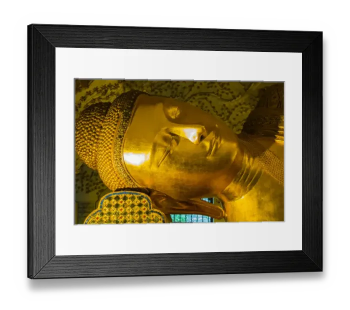 Framed Print : Myanmar. Mandalay. Kusinara pagoda. Reclining buddha Framed Print : Myanmar. Mandalay. Kusinara pagoda. Reclining buddha