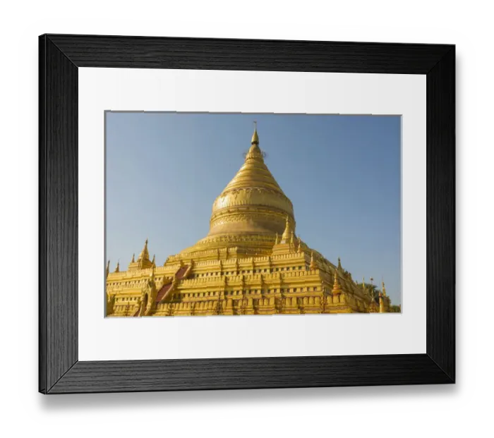 Framed Print : Myanmar. Bagan. Nyaung U. Shwezigon Pagoda Framed Print : Myanmar. Bagan. Nyaung U. Shwezigon Pagoda