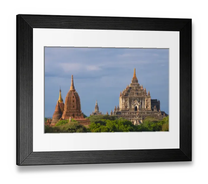 Framed Print : Ancient temples and pagodas, Bagan, Mandalay Region, Myanmar Framed Print : Ancient temples and pagodas, Bagan, Mandalay Region, Myanmar