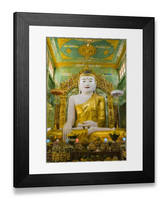Framed Print : Myanmar. Mandalay. Sagaing Hill. Soon U Pon Nya Shin Paya Framed Print : Myanmar. Mandalay. Sagaing Hill. Soon U Pon Nya Shin Paya