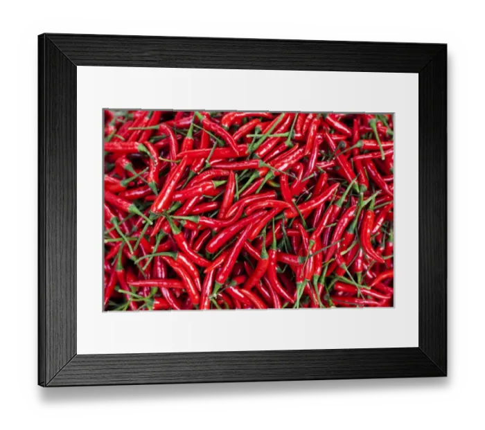 Framed Print : Red peppers for sale in market, Myanmar, (Burma) Framed Print : Red peppers for sale in market, Myanmar, (Burma)