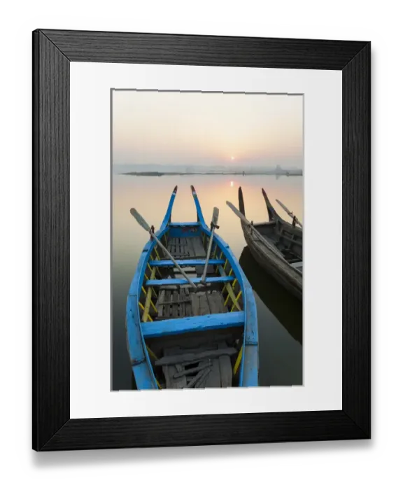 Framed Print : Sunrise, Amarapura, Mandalay, Burma, Myanmar