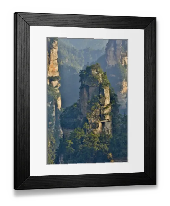 Framed Print : Hallelujah Mountains, Wulingyuan District, Landscape and many peaks on display