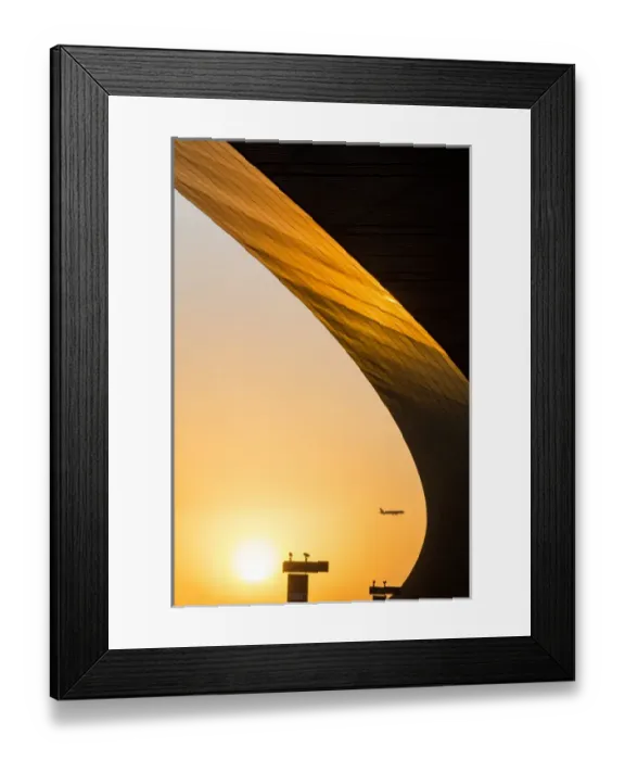 Framed Print : China, Beijing, Setting sun lights curved exterior roof line at Beijing International Airport Framed Print : China, Beijing, Setting sun lights curved exterior roof line at Beijing International Airport