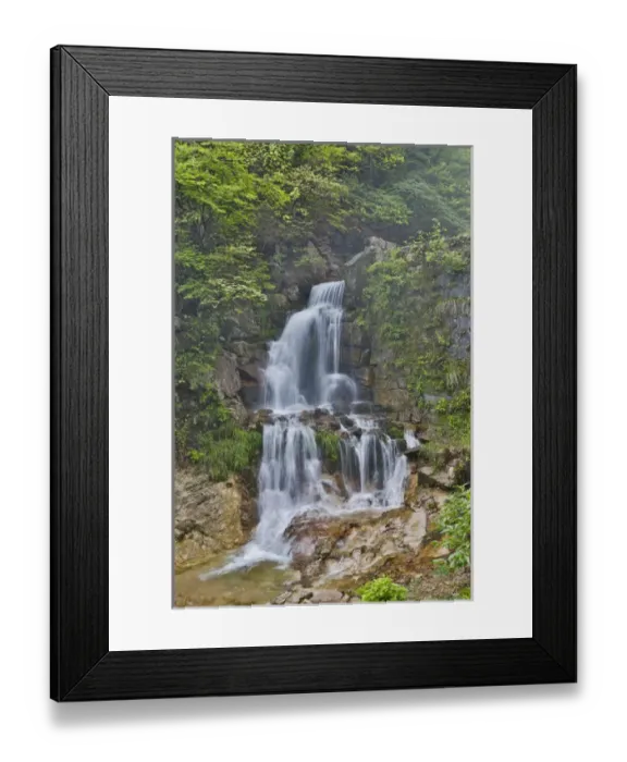Framed Print : Waterfall in the Yellow Mountains a UNESCO World Heritage Site Framed Print : Waterfall in the Yellow Mountains a UNESCO World Heritage Site