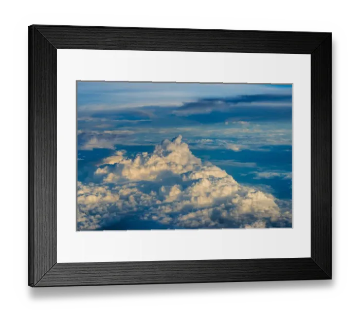 Framed Print : Aerial view of clouds, China Framed Print : Aerial view of clouds, China