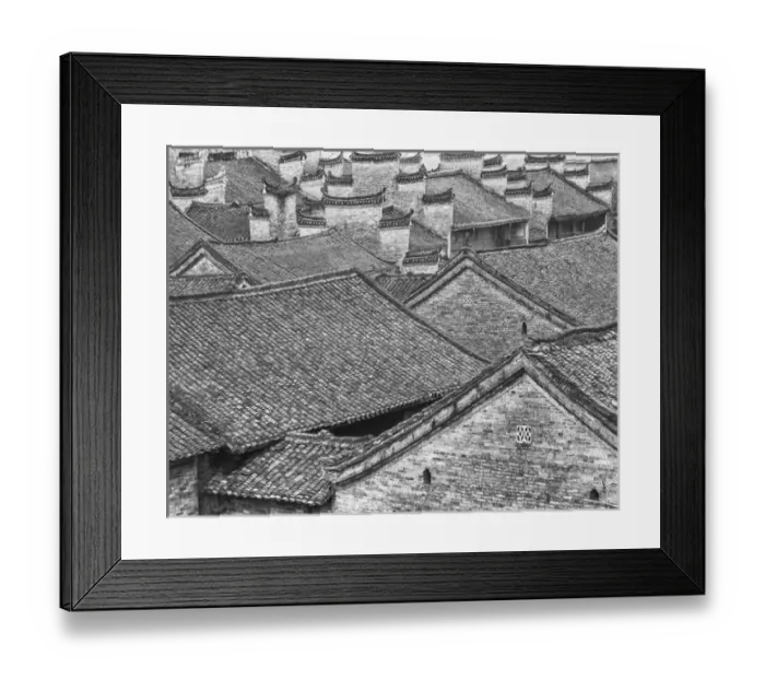 Framed Print : China Guilin Roof Abstract Framed Print : China Guilin Roof Abstract
