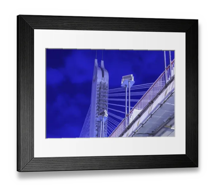 Framed Print : early morning view of Jiefang Bridge, Pearl River, Guangzhou, China