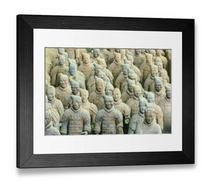 Framed Print : Terra Cotta Army Museum, The Terracotta Army of Warriors & Horses is a collection